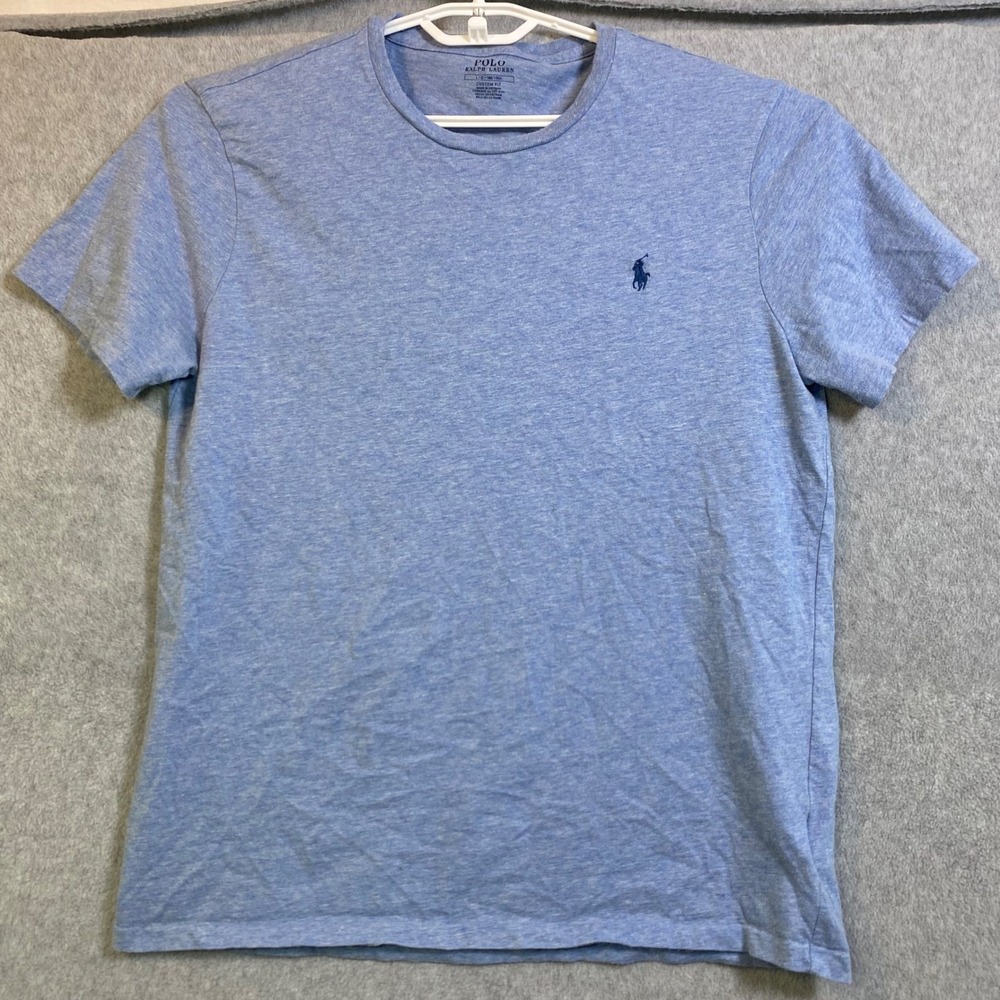 Polo Ralph Lauren T-Shirt Men's L Blue Iconic Short Sleeve Classic Sport Tee EUC